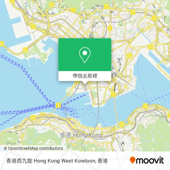 香港西九龍 Hong Kong West Kowloon地圖