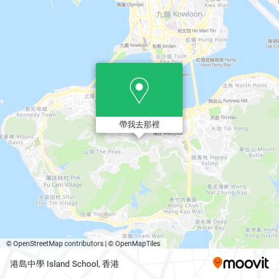 港島中學 Island School地圖