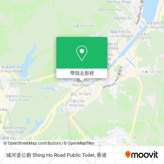 城河道公廁 Shing Ho Road Public Toilet地圖