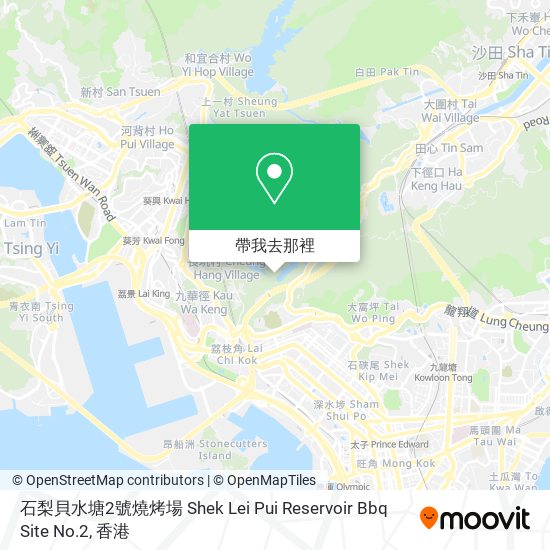 石梨貝水塘2號燒烤場 Shek Lei Pui Reservoir Bbq Site No.2地圖