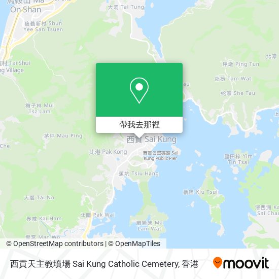 西貢天主教墳場 Sai Kung Catholic Cemetery地圖