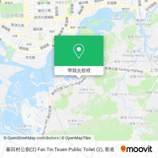 蕃田村公廁(2) Fan Tin Tsuen Public Toilet (2)地圖