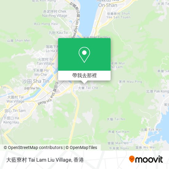大藍寮村 Tai Lam Liu Village地圖