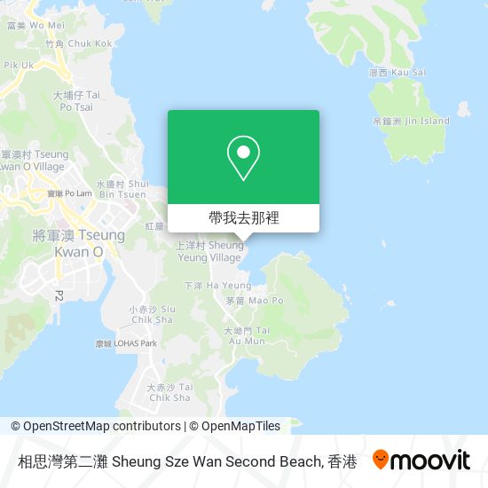 相思灣第二灘 Sheung Sze Wan Second Beach地圖