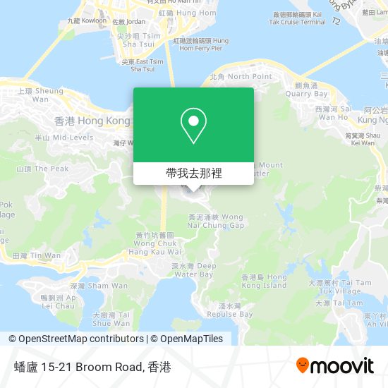 蟠廬 15-21 Broom Road地圖