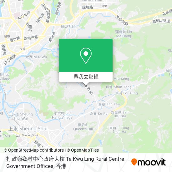 打鼓嶺鄉村中心政府大樓 Ta Kwu Ling Rural Centre Government Offices地圖