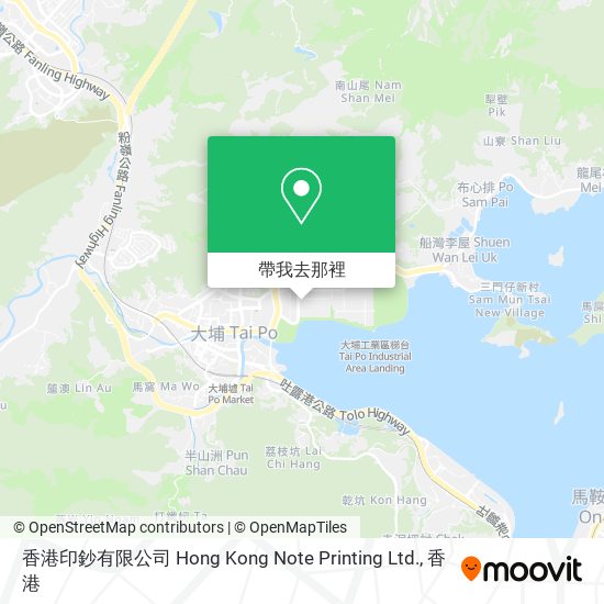 香港印鈔有限公司 Hong Kong Note Printing Ltd.地圖