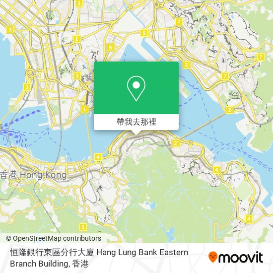 恒隆銀行東區分行大廈 Hang Lung Bank Eastern Branch Building地圖