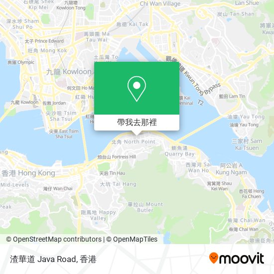 渣華道 Java Road地圖