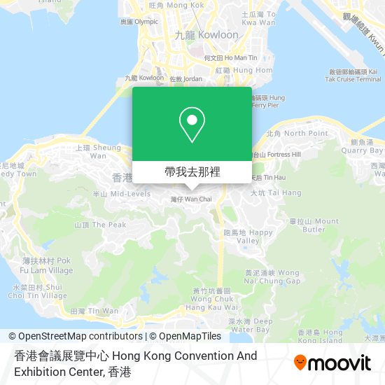 香港會議展覽中心 Hong Kong Convention And Exhibition Center地圖