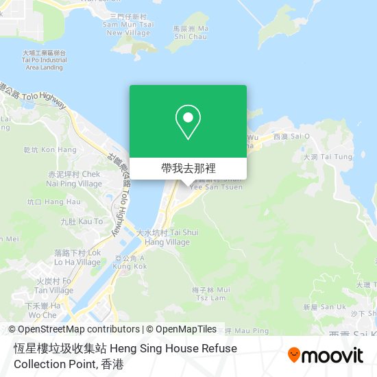 恆星樓垃圾收集站 Heng Sing House Refuse Collection Point地圖