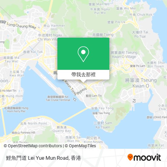 鯉魚門道 Lei Yue Mun Road地圖