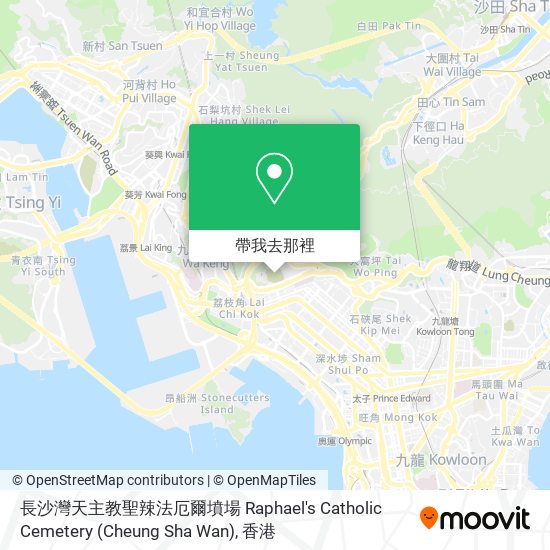 長沙灣天主教聖辣法厄爾墳場 Raphael's Catholic Cemetery (Cheung Sha Wan)地圖