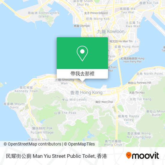 民耀街公廁 Man Yiu Street Public Toilet地圖