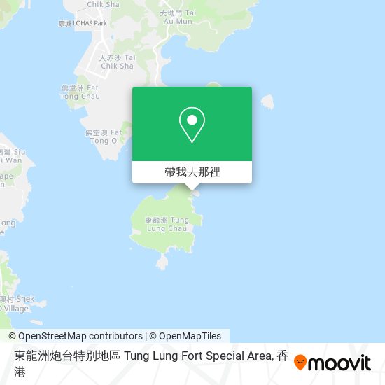 東龍洲炮台特別地區 Tung Lung Fort Special Area地圖