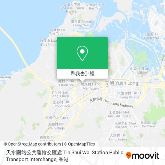 天水圍站公共運輸交匯處 Tin Shui Wai Station Public Transport Interchange地圖