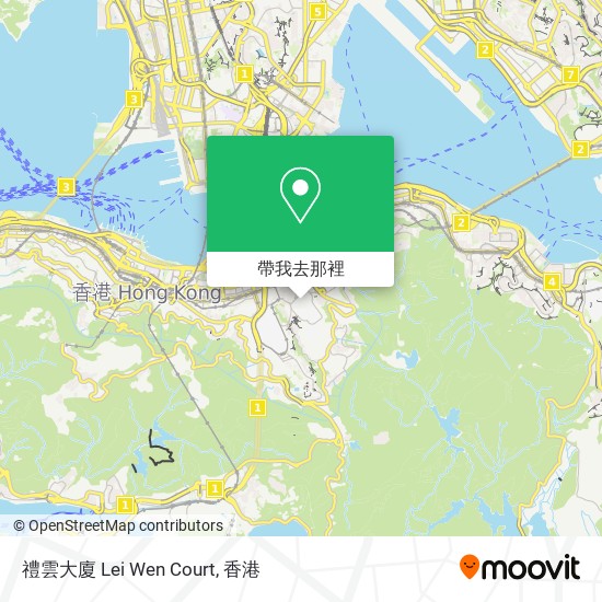 禮雲大廈 Lei Wen Court地圖
