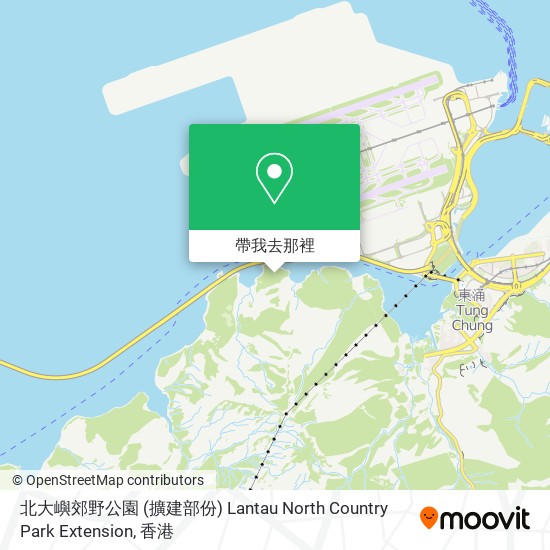 北大嶼郊野公園 (擴建部份) Lantau North Country Park Extension地圖