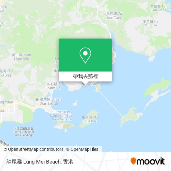 龍尾灘 Lung Mei Beach地圖