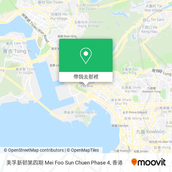 美孚新邨第四期 Mei Foo Sun Chuen Phase 4地圖