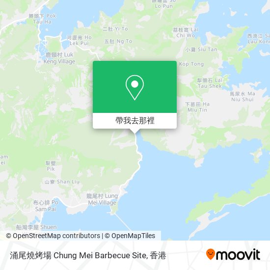 涌尾燒烤場 Chung Mei Barbecue Site地圖