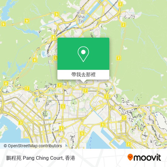 鵬程苑 Pang Ching Court地圖