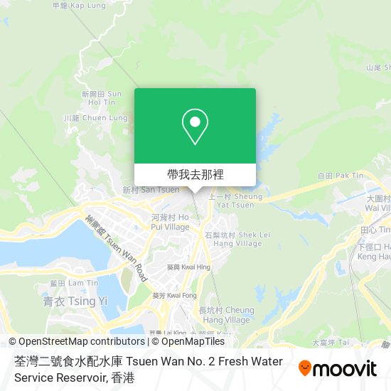 荃灣二號食水配水庫 Tsuen Wan No. 2 Fresh Water Service Reservoir地圖