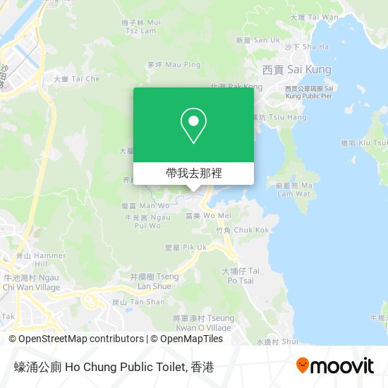 蠔涌公廁 Ho Chung Public Toilet地圖