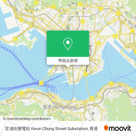 官涌街變電站 Kwun Chung Street Substation地圖