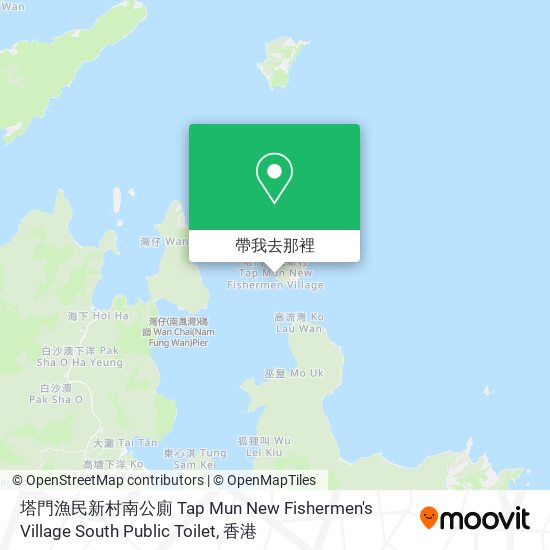 塔門漁民新村南公廁 Tap Mun New Fishermen's Village South Public Toilet地圖