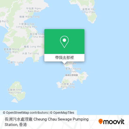 長洲污水處理廠 Cheung Chau Sewage Pumping Station地圖