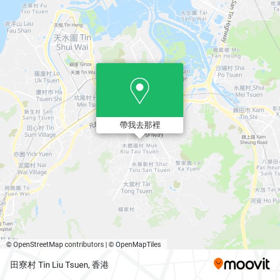 田寮村 Tin Liu Tsuen地圖