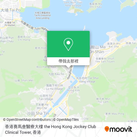 香港賽馬會醫療大樓 the Hong Kong Jockey Club Clinical Tower地圖
