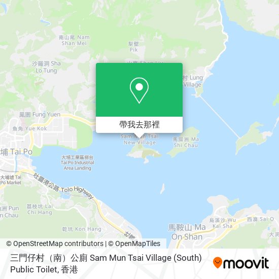 三門仔村（南）公廁 Sam Mun Tsai Village (South) Public Toilet地圖