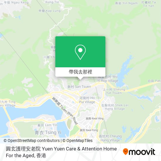 圓玄護理安老院 Yuen Yuen Care & Attention Home For the Aged地圖