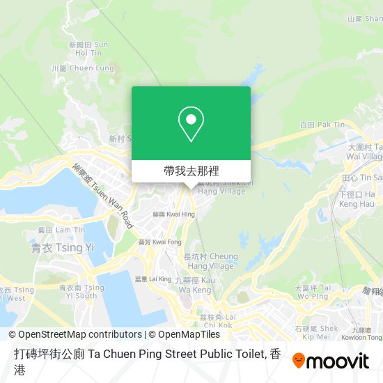 打磚坪街公廁 Ta Chuen Ping Street Public Toilet地圖
