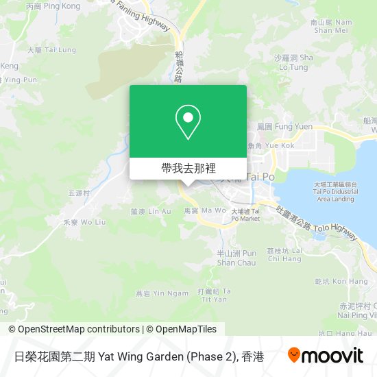日榮花園第二期 Yat Wing Garden (Phase 2)地圖