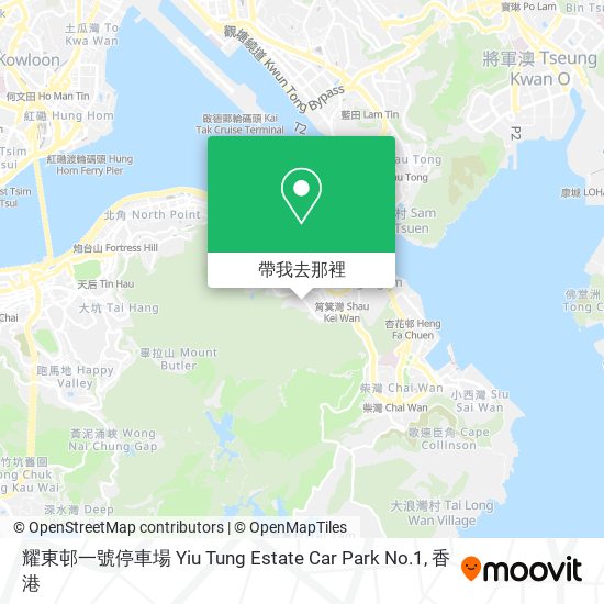 耀東邨一號停車場 Yiu Tung Estate Car Park No.1地圖