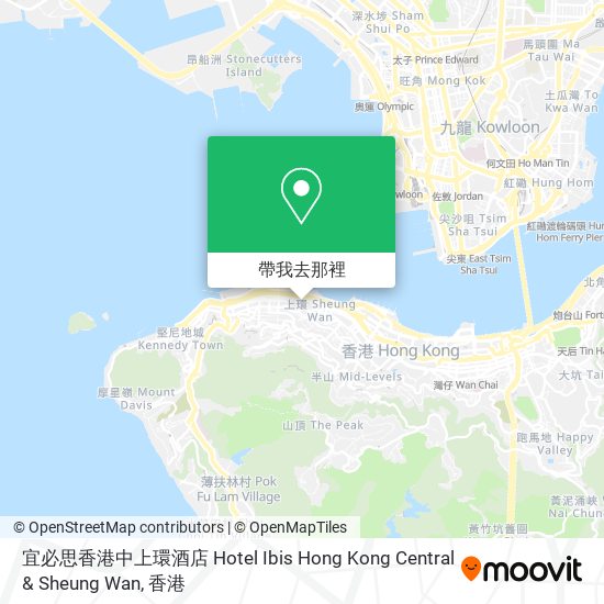 宜必思香港中上環酒店 Hotel Ibis Hong Kong Central & Sheung Wan地圖