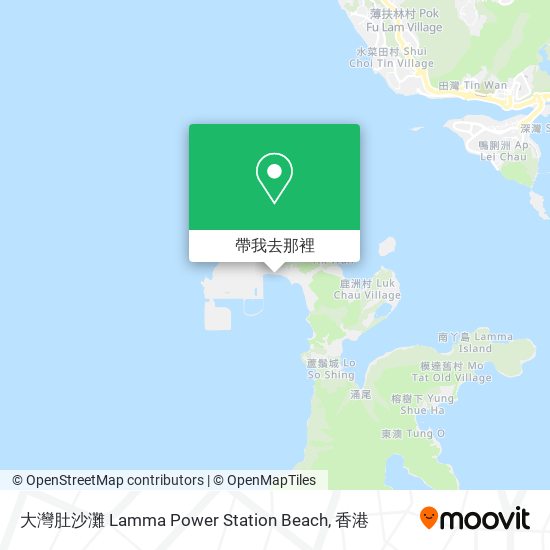 大灣肚沙灘 Lamma Power Station Beach地圖