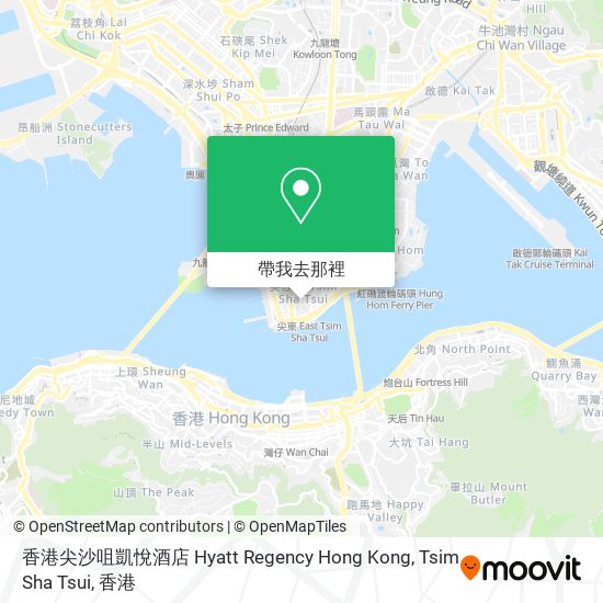 香港尖沙咀凱悅酒店 Hyatt Regency Hong Kong, Tsim Sha Tsui地圖