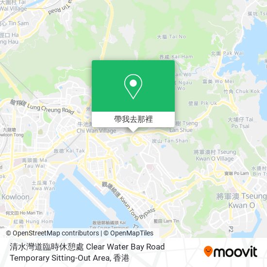 清水灣道臨時休憩處 Clear Water Bay Road Temporary Sitting-Out Area地圖