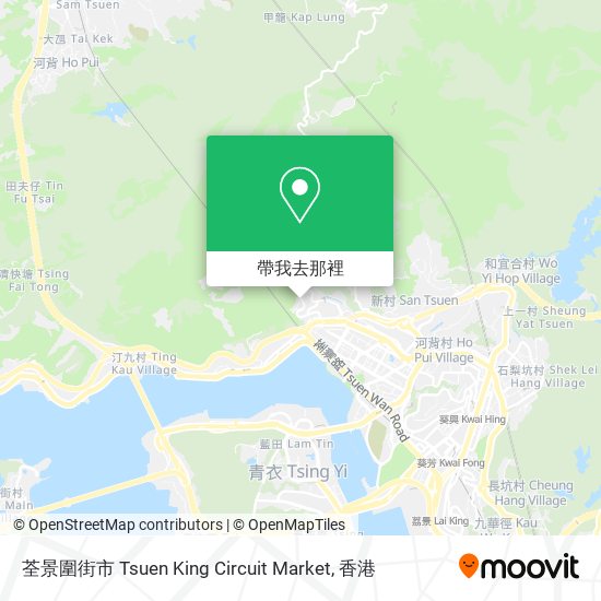 荃景圍街市 Tsuen King Circuit Market地圖