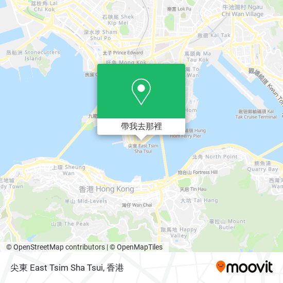 尖東 East Tsim Sha Tsui地圖