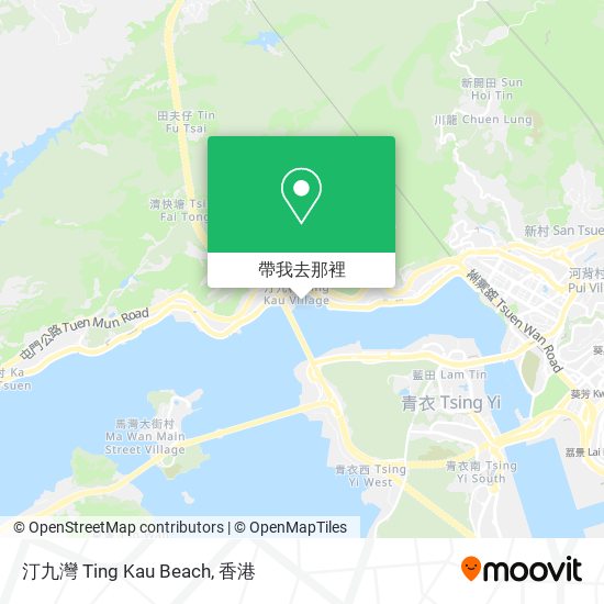 汀九灣 Ting Kau Beach地圖