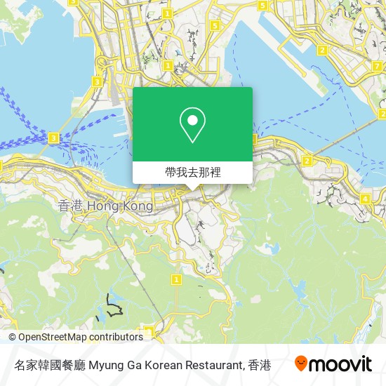 名家韓國餐廳 Myung Ga Korean Restaurant地圖