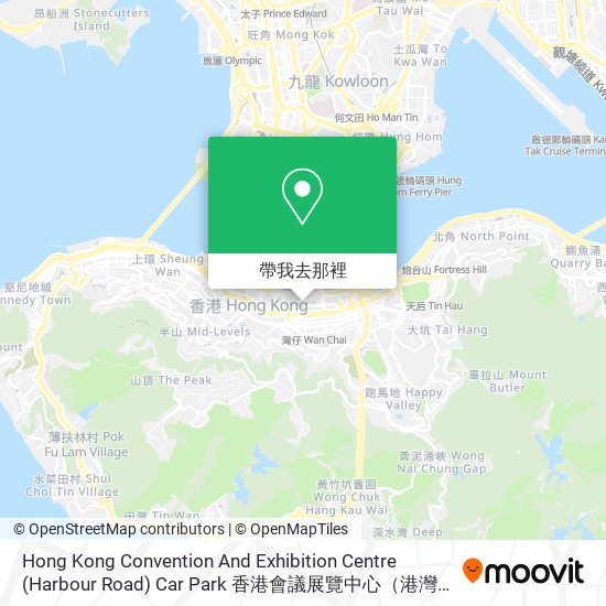 Hong Kong Convention And Exhibition Centre (Harbour Road) Car Park 香港會議展覽中心（港灣道）停車場地圖