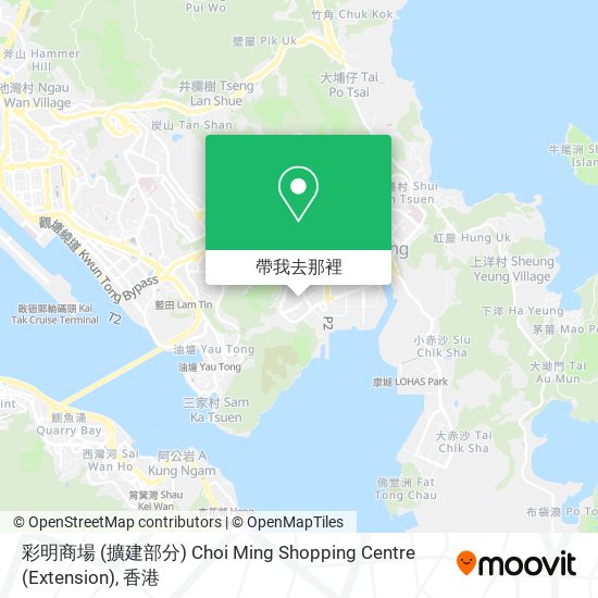 彩明商場 (擴建部分) Choi Ming Shopping Centre (Extension)地圖