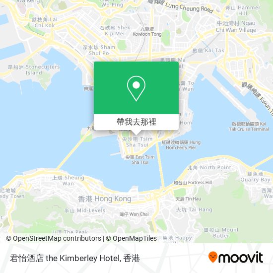 君怡酒店 the Kimberley Hotel地圖