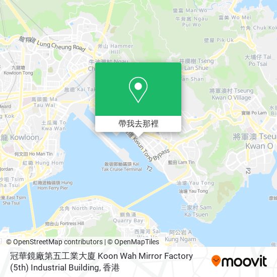 冠華鏡廠第五工業大廈 Koon Wah Mirror Factory (5th) Industrial Building地圖
